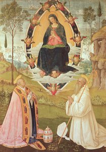 Vierge en gloire avec Saint Grégoire et Saint Benoît