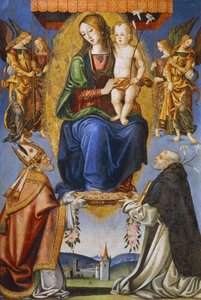 Madone et enfant avec Saint Séverin et Dominique