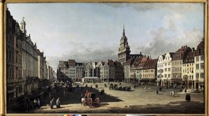 La place du vieux marché à Dresde - Bernardo Bellotto
