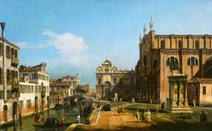 Le Campo di SS. Giovanni e Paolo, Venise, 1743-1747 - Bernardo Bellotto