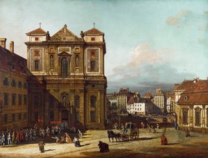 La Freyung à Vienne, du nord-ouest, entre 1758 et 1761 - Bernardo Bellotto