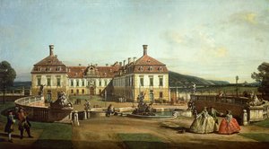 Le château impérial de Schlosshof côté jardin - Bernardo Bellotto