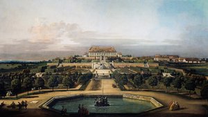 Le château impérial de Schlosshof, côté jardin - Bernardo Bellotto