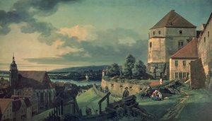 Vue depuis le château (Vue de Pirna) - Bernardo Bellotto