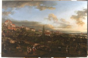 Vue de Varsovie avec le palais Ordynacki, 1772 - Bernardo Bellotto