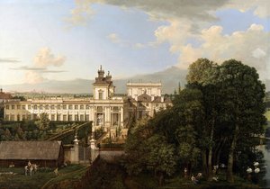 Le palais de Wilanów vu du sud. - Bernardo Bellotto