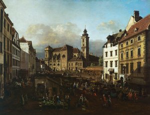 Place Freyung depuis le sud-est - Bernardo Belotto Canaletto
