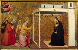 Annonciation. Peinture de Bernardo Daddi (? - 1355) Ec. Ital.