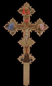 Croix portable, double face verso, 1335-1340 - Bernardo Daddi