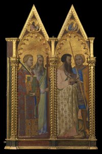 Saints Barthélemy et Georges (panneau gauche) (recto)