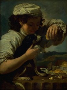 Un garçon avec un chien (Allégorie du "Goût")