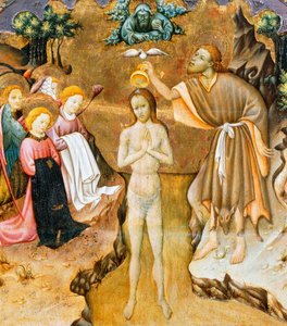 Baptême du Christ, détail (prédelle d