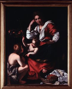 Représentation de la Sainte Famille avec l