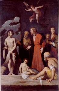 La guérison du paralytique - Bernardo Strozzi