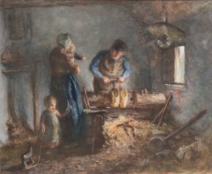 Le fabricant de sabots - Bernardus Johannes Blommers or Bloomers