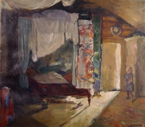 Le lit à baldaquin - Bernhard Dorotheus Folkestad