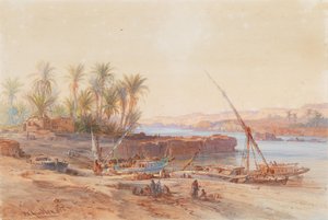 Bateaux sur le Nil - Bernhard Fiedler
