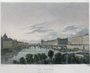 Le Pont ou Passerelle des Arts, Paris, 1832 - Bernhard Schmidt