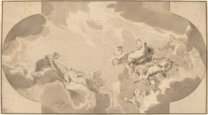 Décoration de plafond - Bernhard Schreuder after Jacob de Wit