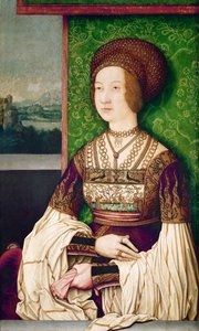 Portrait de Bianca Maria Sforza - Bernhard Strigel