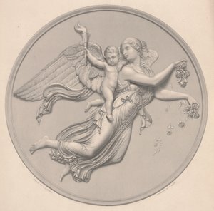 Matin, dessiné par F. R. Roffe (fl.1850-63), gravé par William Callio Roffe (1817-89), milieu du 19ème siècle (reproduction de gravure) - Bertel (after) Thorvaldsen