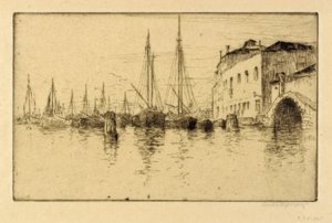 Le long de la Giudecca, Venise - Bertha E. Jaques