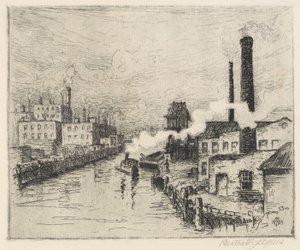 Usines sur la Rivière Chicago - Bertha Evelyn Jaques