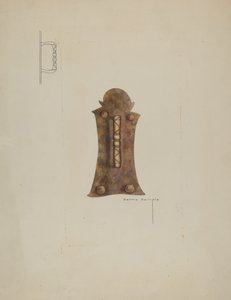 Poignée de porte en fer - Bertha Semple
