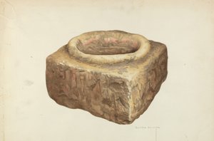 Bénitier en grès - Bertha Semple