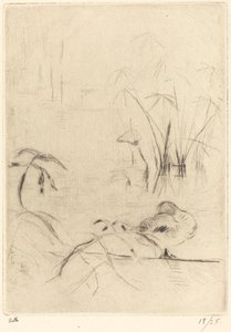 Canards au repos sur la rive, 1888-1890 - Berthe Morisot