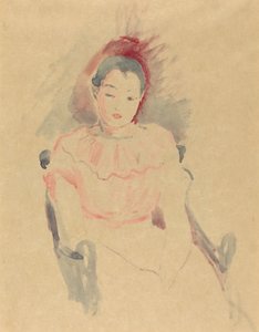 Fille assise - Berthe Morisot