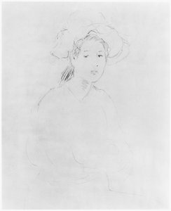 Tête de femme (Verso) 1893 - Berthe Morisot