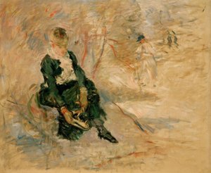 Jeune femme remettant son patin - Berthe Morisot