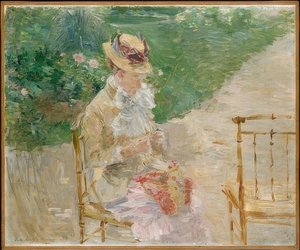 Jeune femme tricotant. Vers 1883 - Berthe Morisot