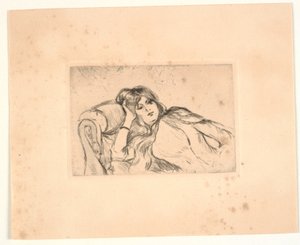 Femme allongée sur un canapé (Jeanne-Marie) - Berthe Morisot