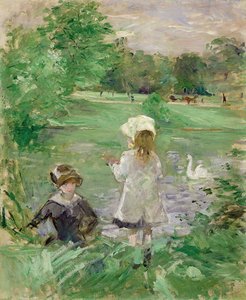 Au bord du lac, 1883 - Berthe Morisot