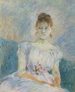 Paula Gobillard dans sa robe de bal, 1887 - Berthe Morisot