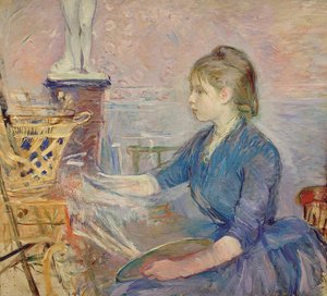 Paule Gobillard peignant, 1887 - Berthe Morisot