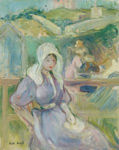 Sur la plage à Portrieux, 1894 - Berthe Morisot