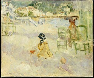 La plage à Nice, 1882 - Berthe Morisot