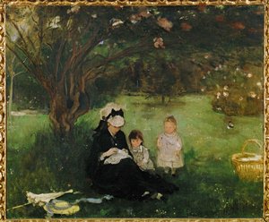 Les lilas à Maurecourt (peinture sur toile)
