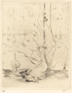 Promenade dans le bois de Boulogne - Berthe Morisot