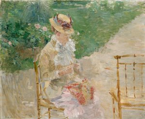 Jeune femme tricotant - Berthe Morisot