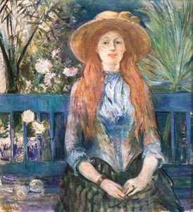 Jeune fille dans un parc,1888 (huile sur toile)