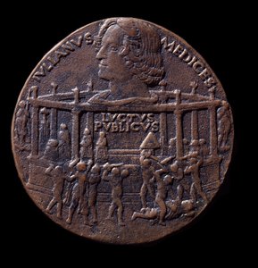 Médaille en bronze sur la conspiration des Pazzi (1478) - Bertoldo di Giovanni