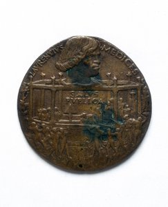 Médaille représentant la Conjuration des Pazzi. Lorenzo de