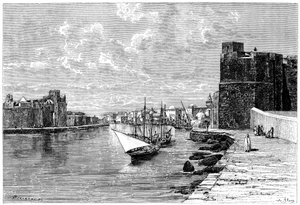 Bizerte, vue de la Kasbah, vers 1890