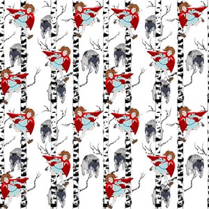 Le petit chaperon rouge, 2015 (motif répétitif illustratif)