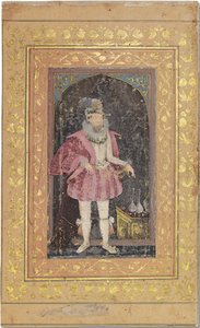Un rare portrait moghol de Jacques I - Bichitr Bichitr