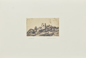 [Paysage avec une tour carrée] - Bisson Frères